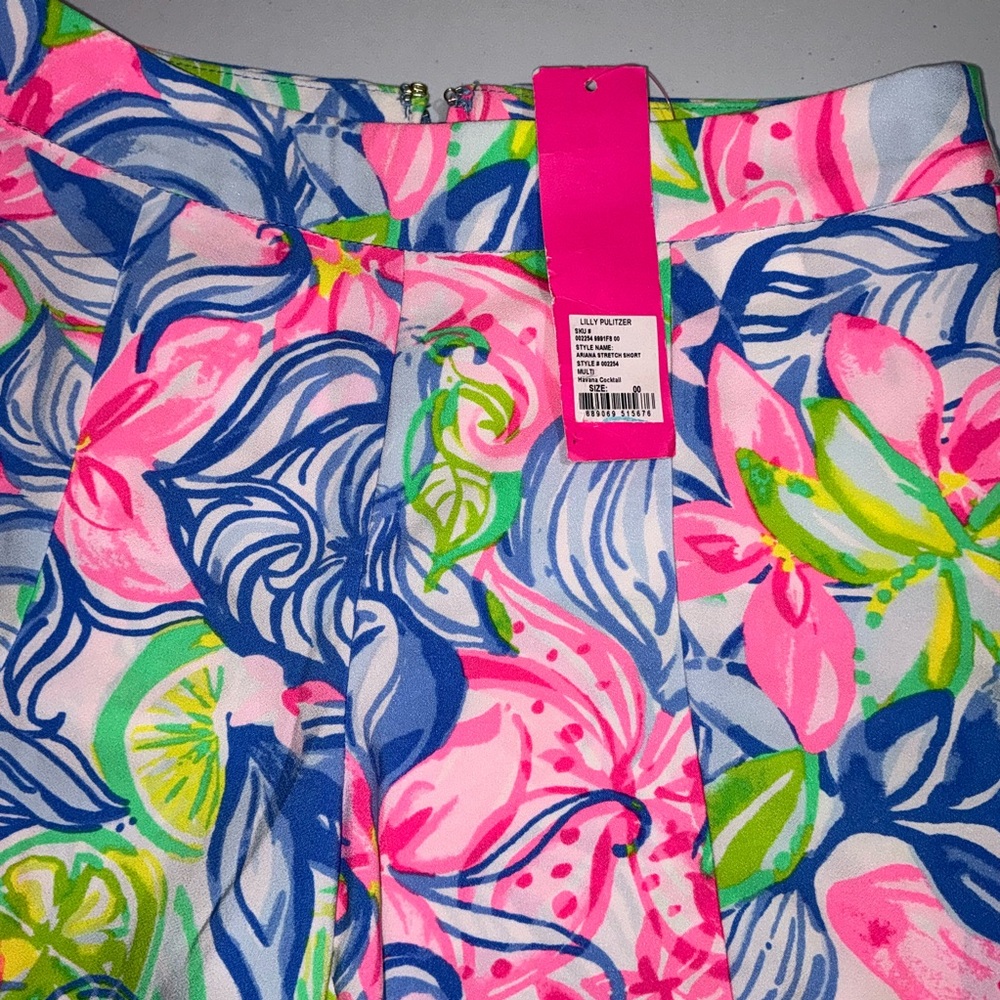 Lilly Pulitzer NWT Ariana Stretch Shorts Havana Cocktail Size 00 - Picture 11 of 13